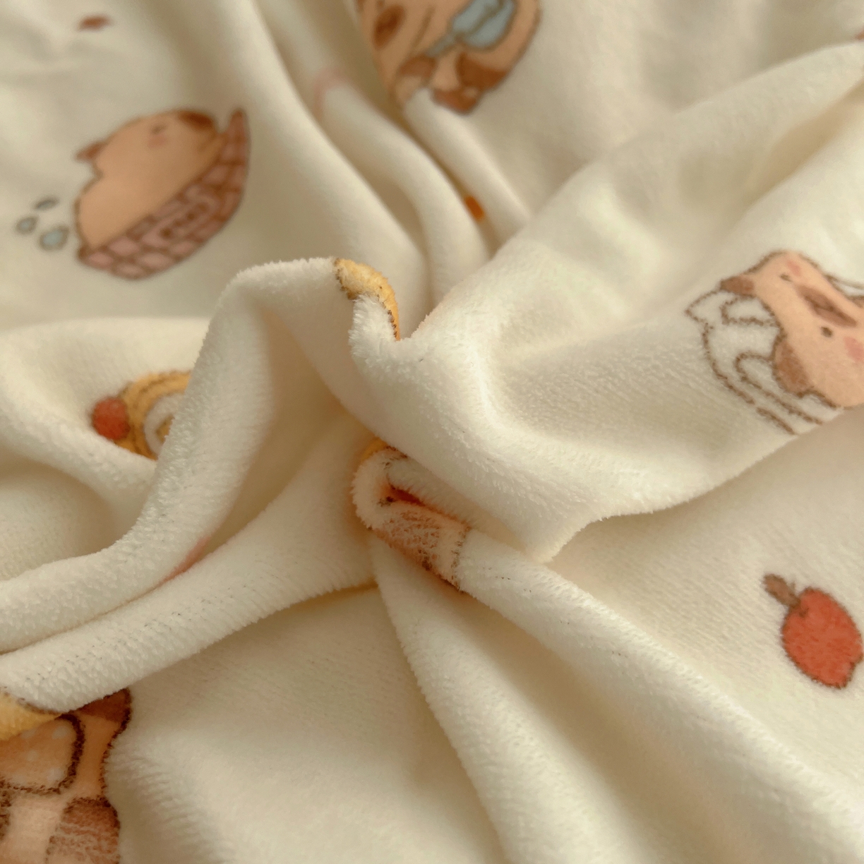 91家纺网 家纺一手货源 找家纺 桃子家居 2025新款A类ins小清新少女可爱奶油猫咪卡通加厚牛奶绒羊羔绒毛毯多功能毛毯 绒毛毯-MT乐乐鼠