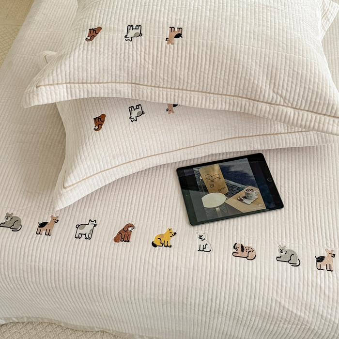 91家纺网 家纺一手货源 找家纺 （总）法芙娜家纺 2025新款可爱刺绣宝宝绒床盖三件套