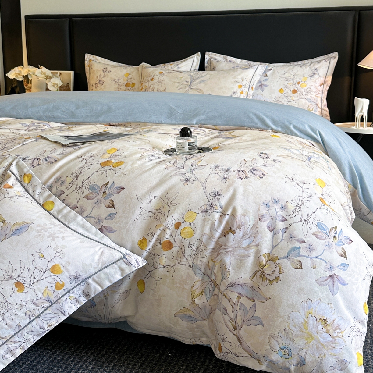 91家纺网 家纺一手货源 找家纺 （总）海洋家纺 2025新款100%全棉磨毛数码印花四件套加厚全棉四件套-提供买家秀