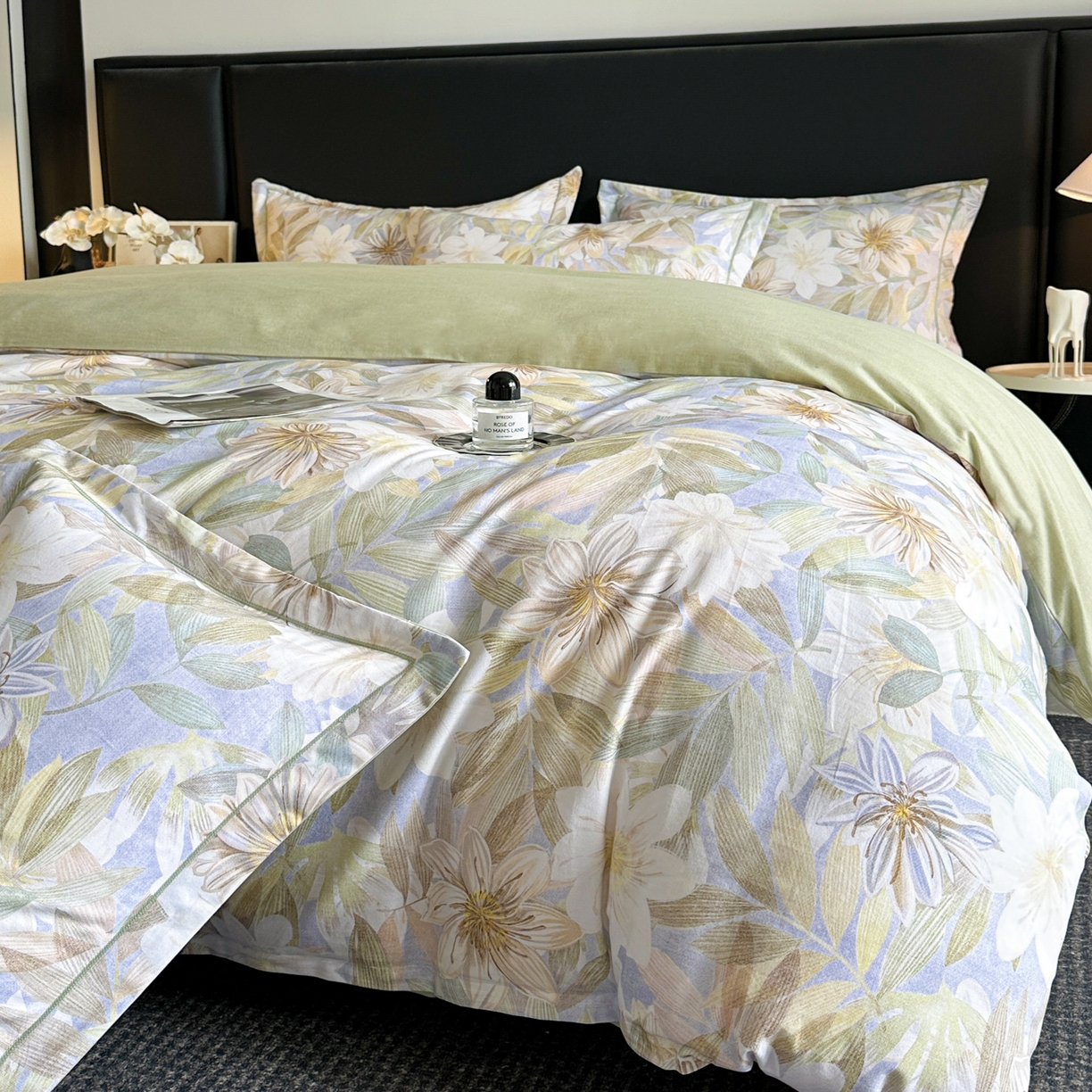 91家纺网 家纺一手货源 找家纺 （总）海洋家纺 2025新款100%全棉磨毛数码印花四件套加厚全棉四件套-提供买家秀