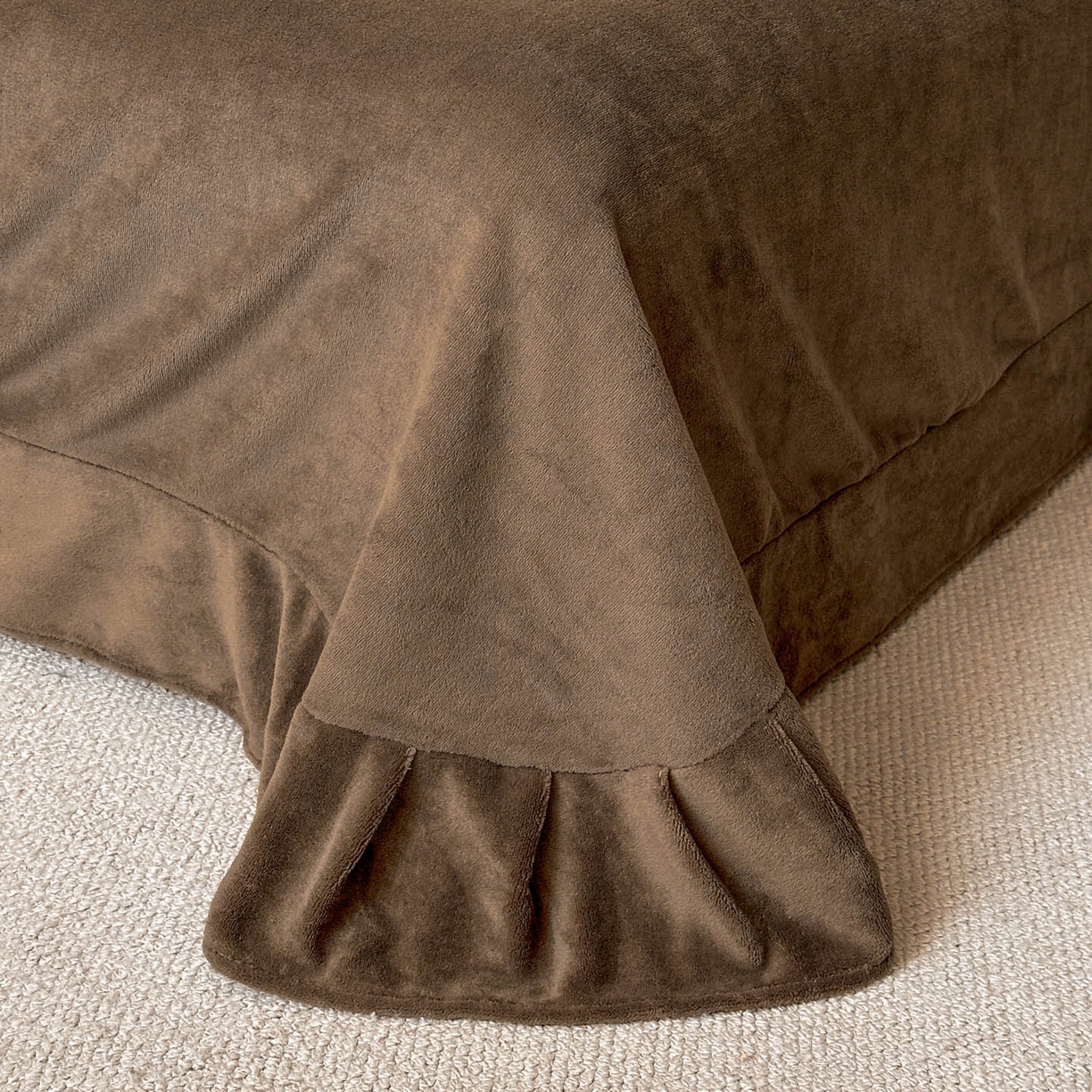 91家纺网 家纺一手货源 找家纺 （总）金阳光家纺 2025新款A类高克重兔毛绒保暖印花牛奶绒四件套 美拉德系列