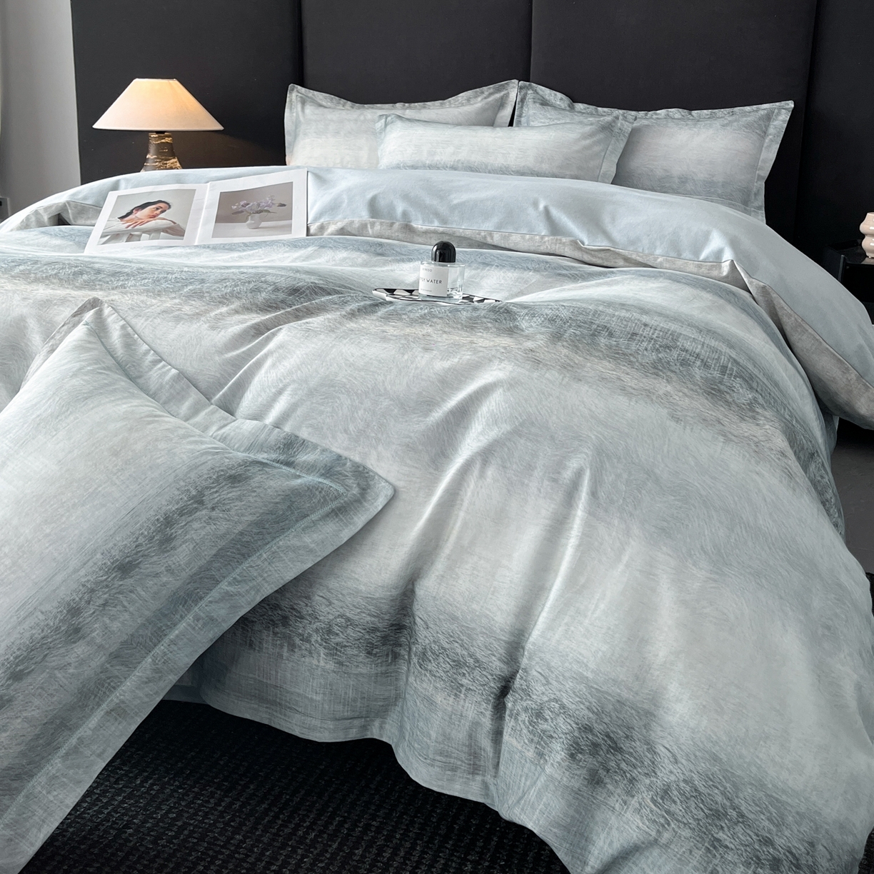 91家纺网 家纺一手货源 找家纺 （总）海洋家纺 2025新款100%全棉磨毛数码印花四件套加厚全棉四件套-提供买家秀