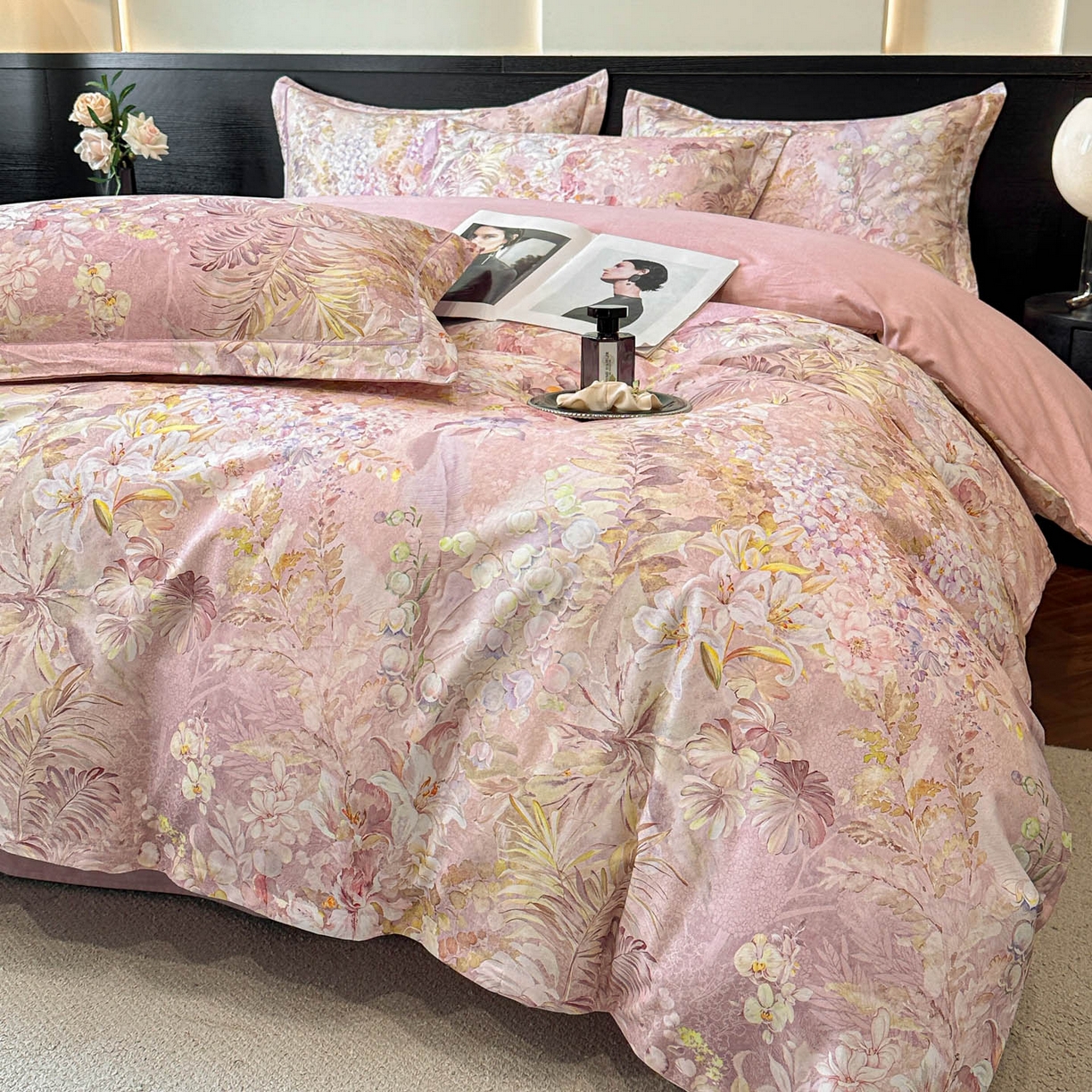 91家纺网 家纺一手货源 找家纺 （总）海洋家纺 2025新款100%全棉磨毛数码印花四件套加厚全棉四件套-提供买家秀