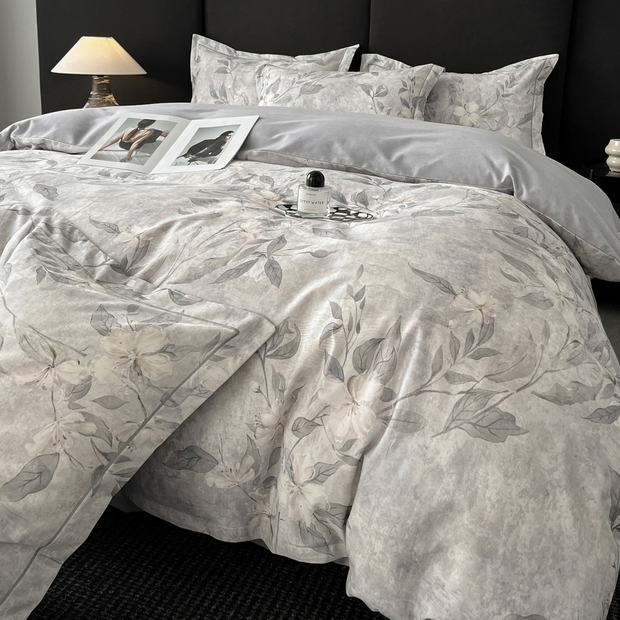 91家纺网 家纺一手货源 找家纺 （总）海洋家纺 2025新款100%全棉磨毛数码印花四件套加厚全棉四件套-提供买家秀