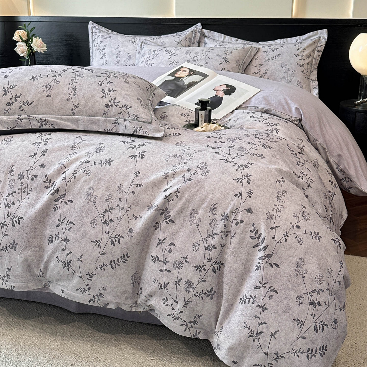 91家纺网 家纺一手货源 找家纺 （总）海洋家纺 2025新款100%全棉磨毛数码印花四件套加厚全棉四件套-提供买家秀