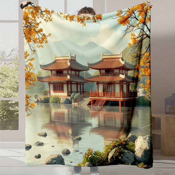 91家纺网 家纺一手货源 找家纺 （总1）轩贝雅 2025新款跨境Pod工厂数码印花法兰绒毛毯-第一批