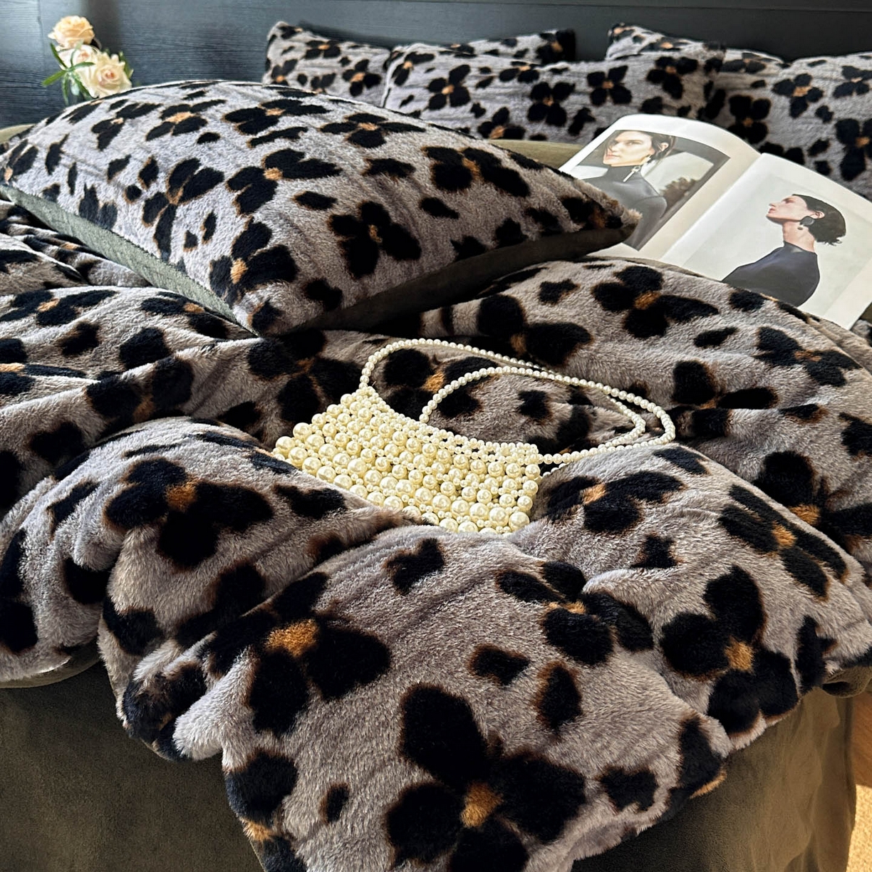 91家纺网 家纺一手货源 找家纺 金阳光家纺 2025新款A类高克重兔毛绒保暖印花牛奶绒四件套 美拉德系列 美拉德-贝拉迪