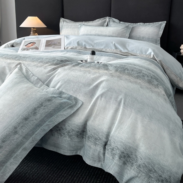 海洋家纺 2026新款100%全棉磨毛数码印花四件套加厚全棉四件套-提供买家秀 苏菲庄园 绿