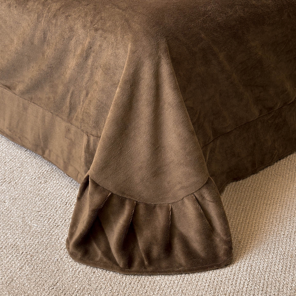 91家纺网 家纺一手货源 找家纺 金阳光家纺 2025新款A类高克重兔毛绒保暖印花牛奶绒四件套 美拉德系列 美拉德-蝶舞卡其