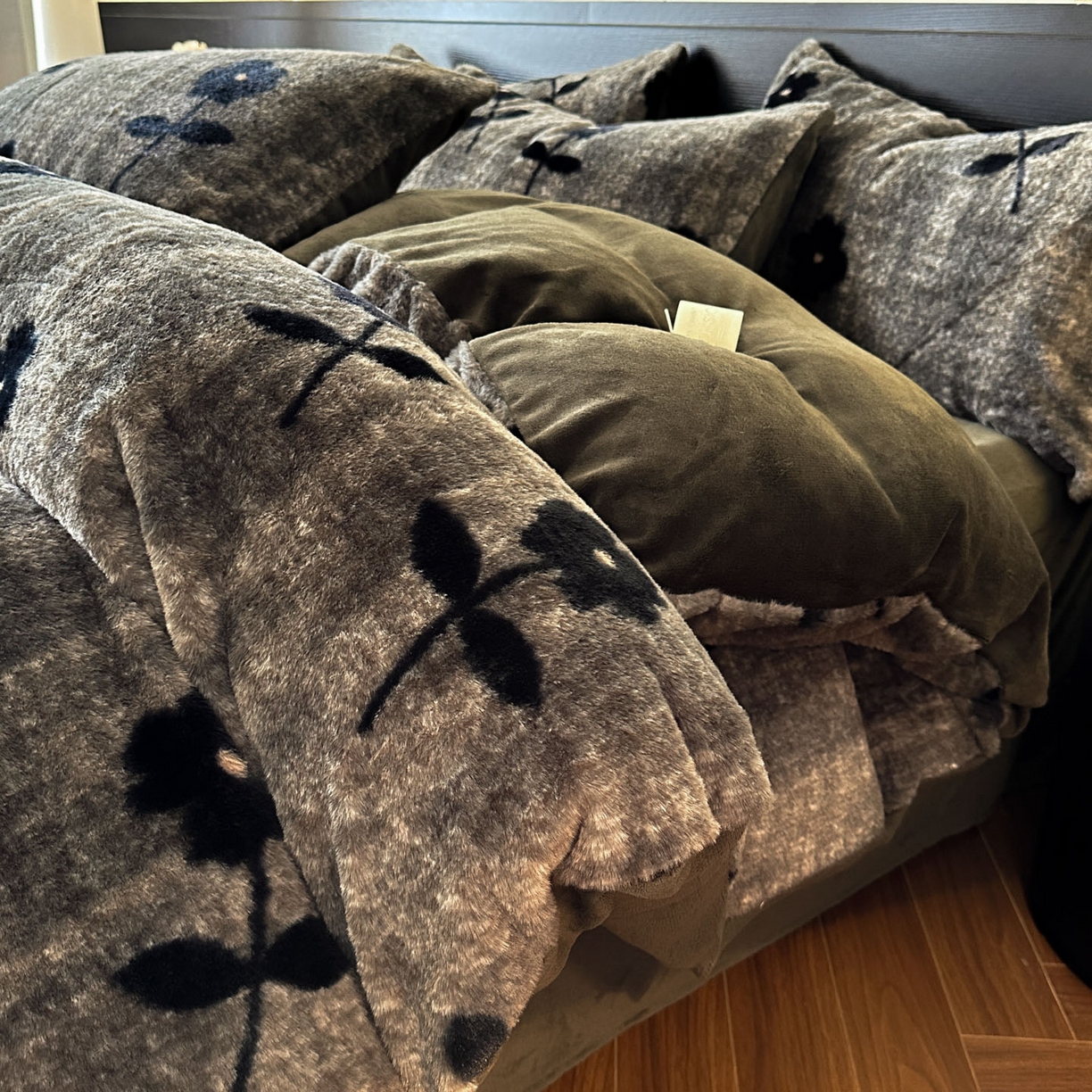 金阳光家纺 2025新款A类高克重兔毛绒保暖印花牛奶绒四件套 美拉德系列 美拉德-花语