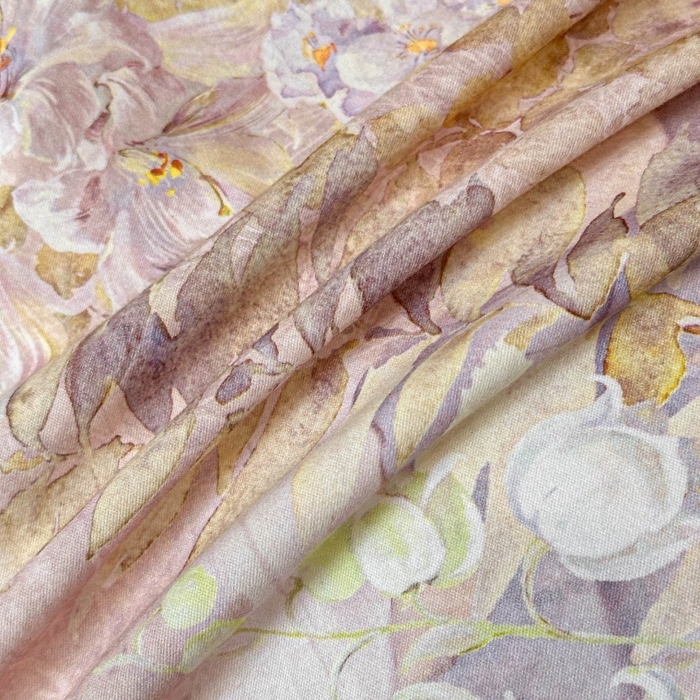 91家纺网 家纺一手货源 找家纺 海洋家纺 2026新款100%全棉磨毛数码印花四件套加厚全棉四件套-提供买家秀 玲兰入梦 粉