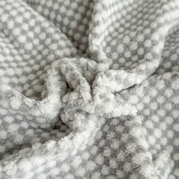 91家纺网 家纺一手货源 找家纺 KA家纺 2025冬兔毛边阳离子提花牛奶绒四件套 温雅系列 温雅灰