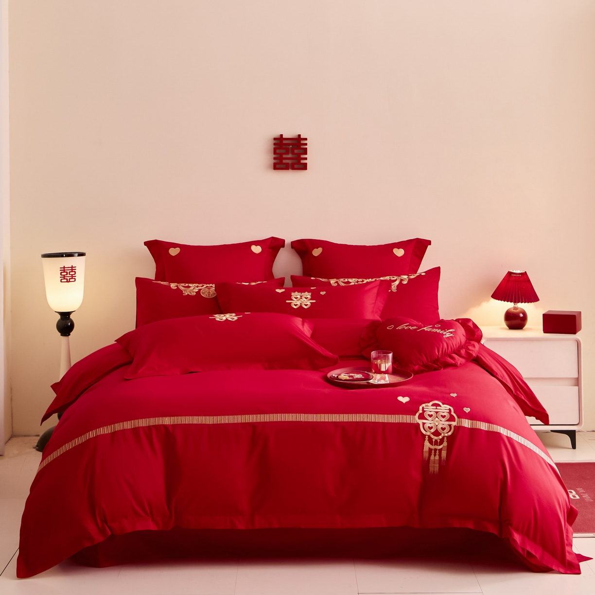 91家纺网 家纺一手货源 找家纺 （总）东方合美（原：皇家传奇） 2025新款婚庆小红书化纤系列二