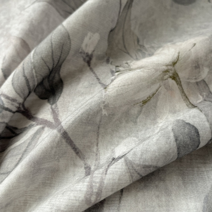 91家纺网 家纺一手货源 找家纺 海洋家纺 2025新款100%全棉磨毛数码印花四件套加厚全棉四件套-提供买家秀 琼枝 灰