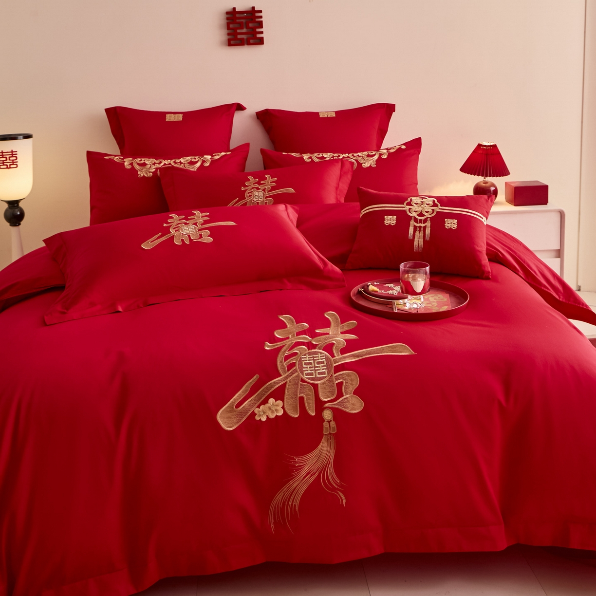 91家纺网 家纺一手货源 找家纺 （总）东方合美（原：皇家传奇） 2025新款婚庆小红书化纤系列二