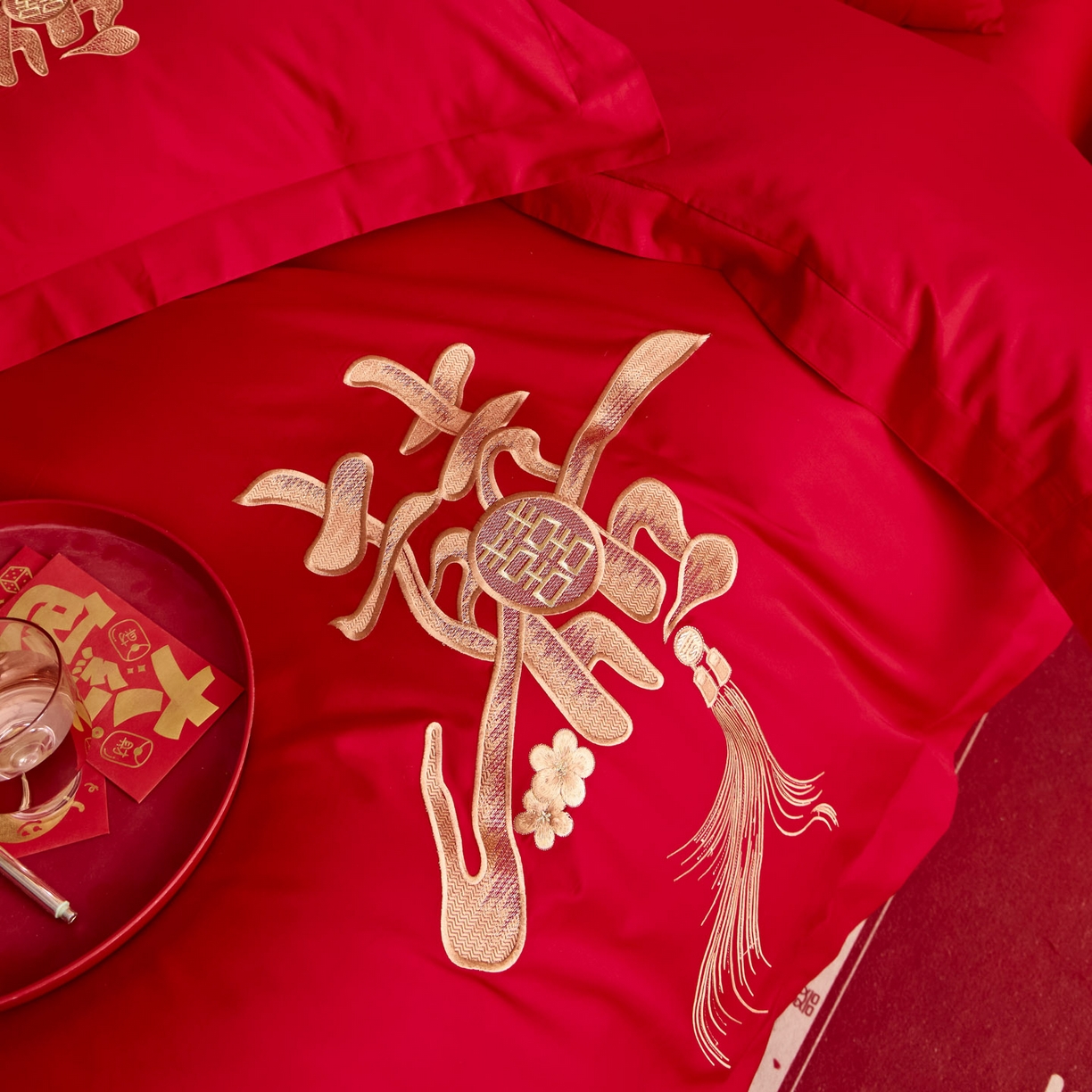 91家纺网 家纺一手货源 找家纺 （总）东方合美（原：皇家传奇） 2025新款婚庆小红书化纤系列二