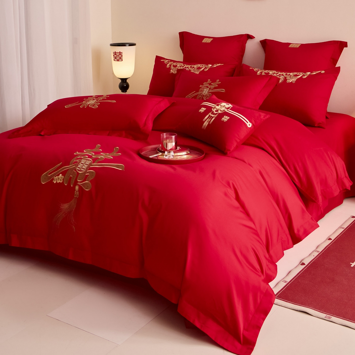 91家纺网 家纺一手货源 找家纺 （总）东方合美（原：皇家传奇） 2025新款婚庆小红书化纤系列二