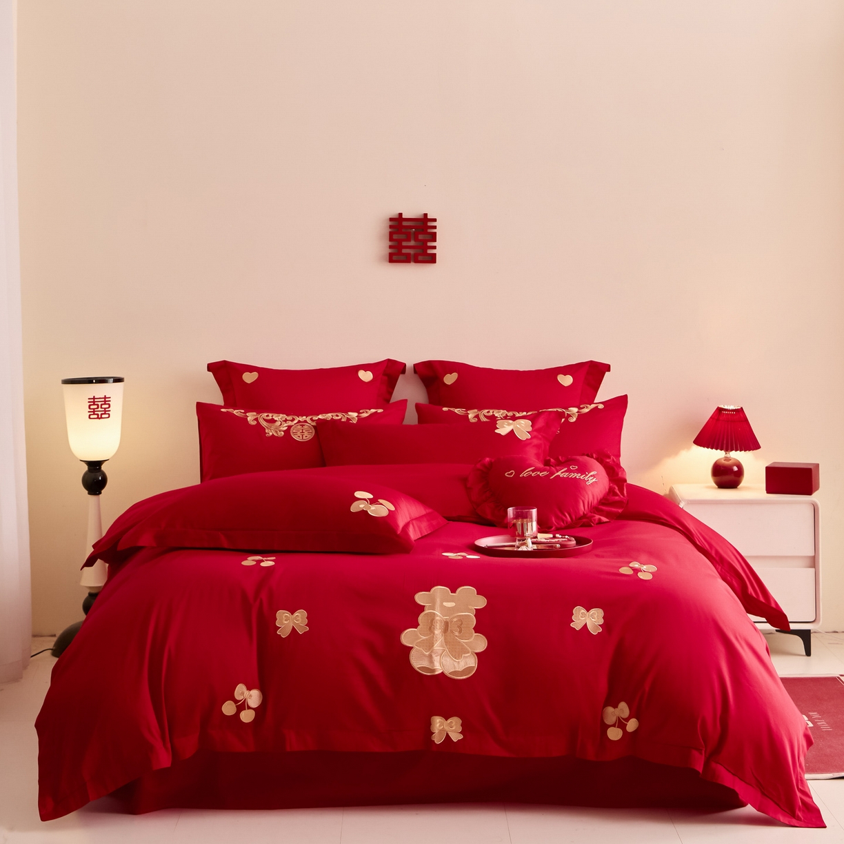 91家纺网 家纺一手货源 找家纺 （总）东方合美（原：皇家传奇） 2025新款婚庆小红书化纤系列二