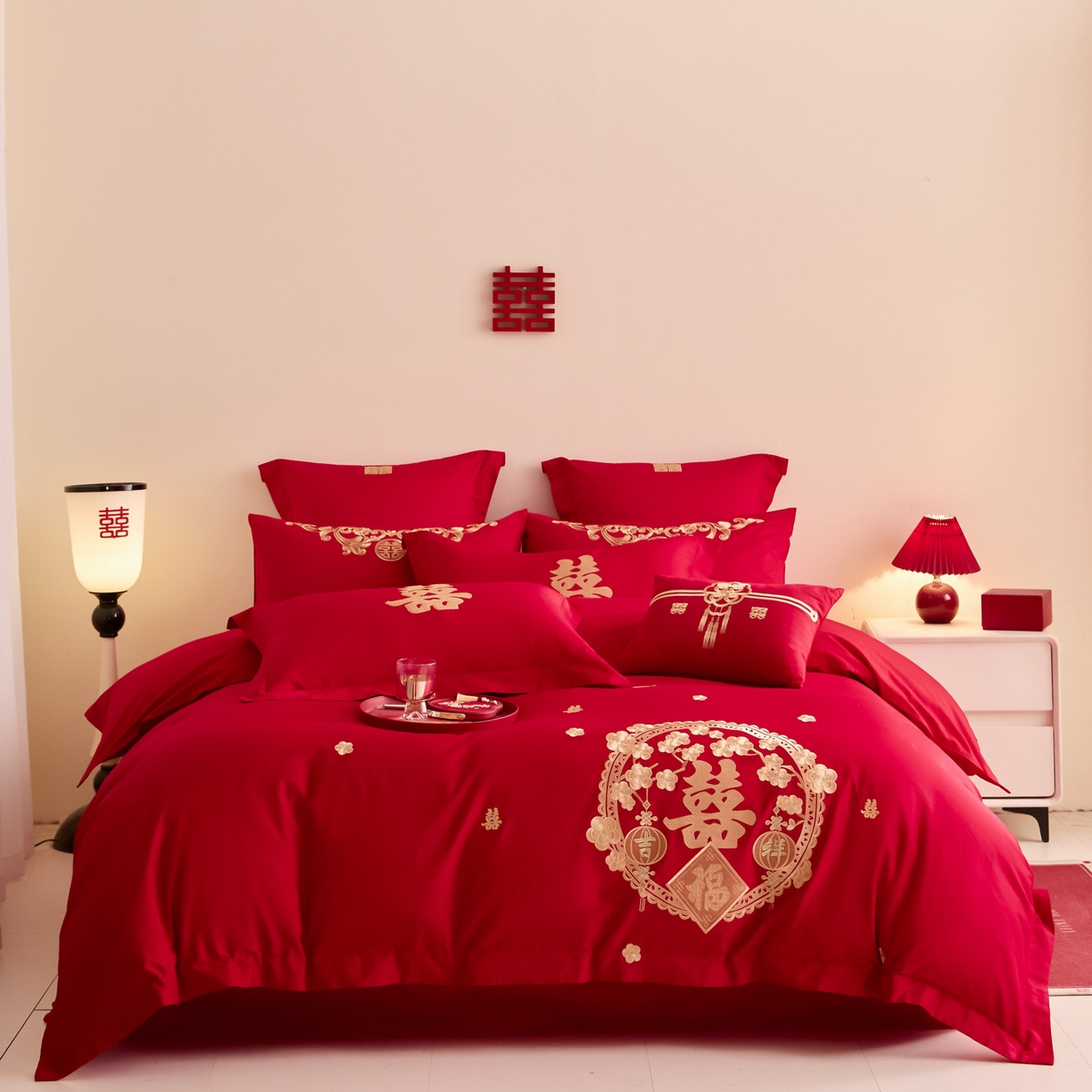 91家纺网 家纺一手货源 找家纺 （总）东方合美（原：皇家传奇） 2025新款婚庆小红书化纤系列二