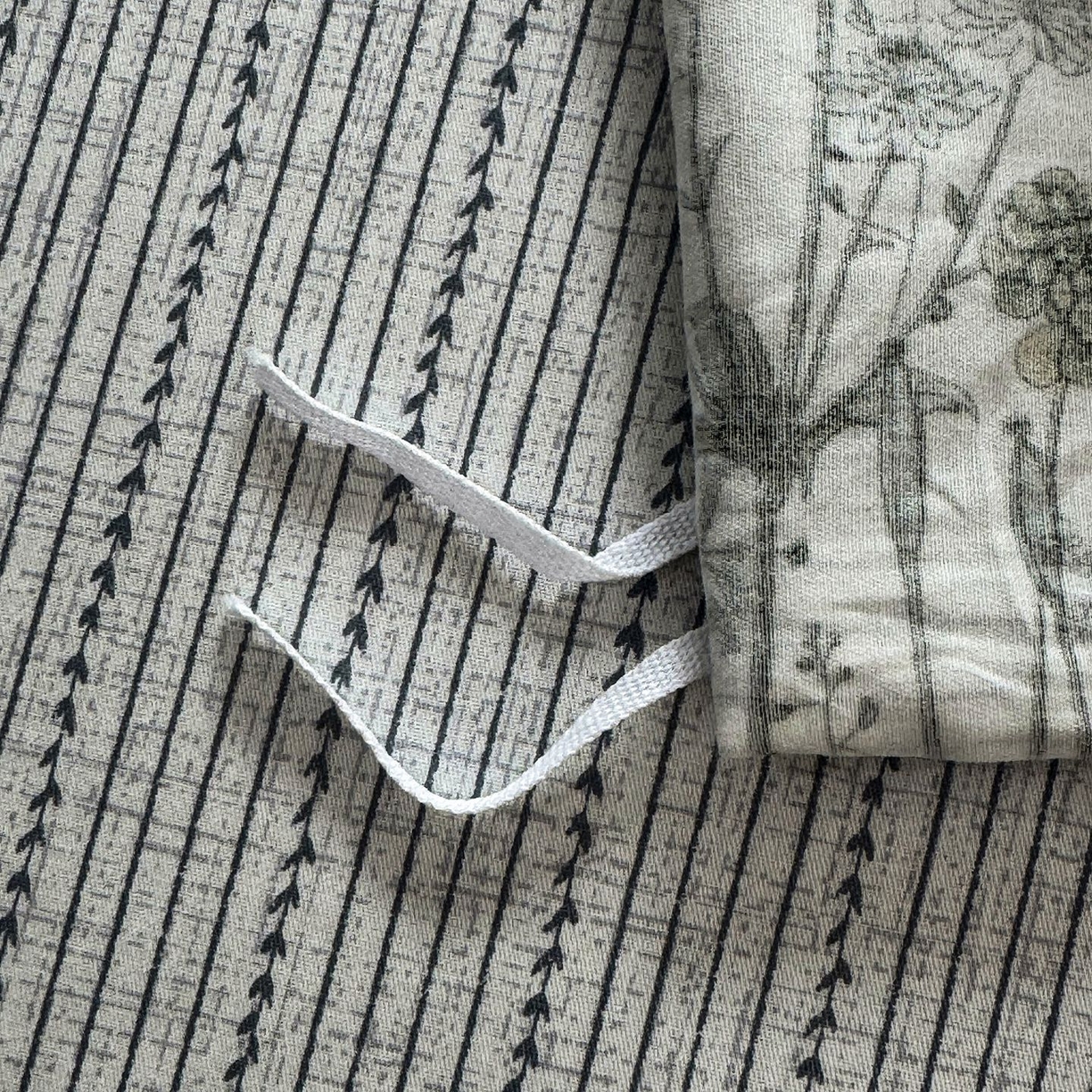 91家纺网 家纺一手货源 找家纺 缦纱 2025新款全棉纯棉小清新喷气13372印花40支纯棉四件套 锦瑟-绿