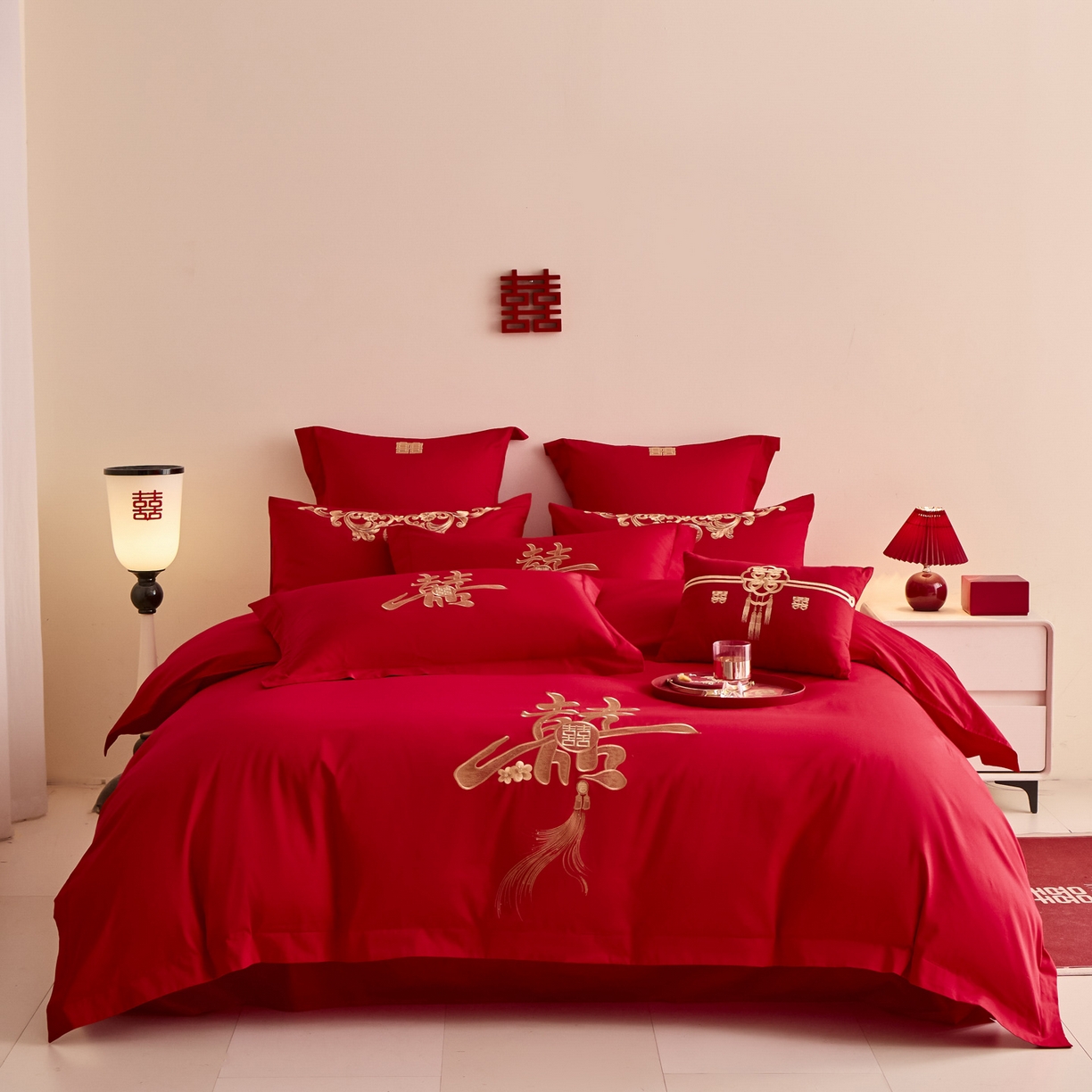 91家纺网 家纺一手货源 找家纺 （总）东方合美（原：皇家传奇） 2025新款婚庆小红书化纤系列二