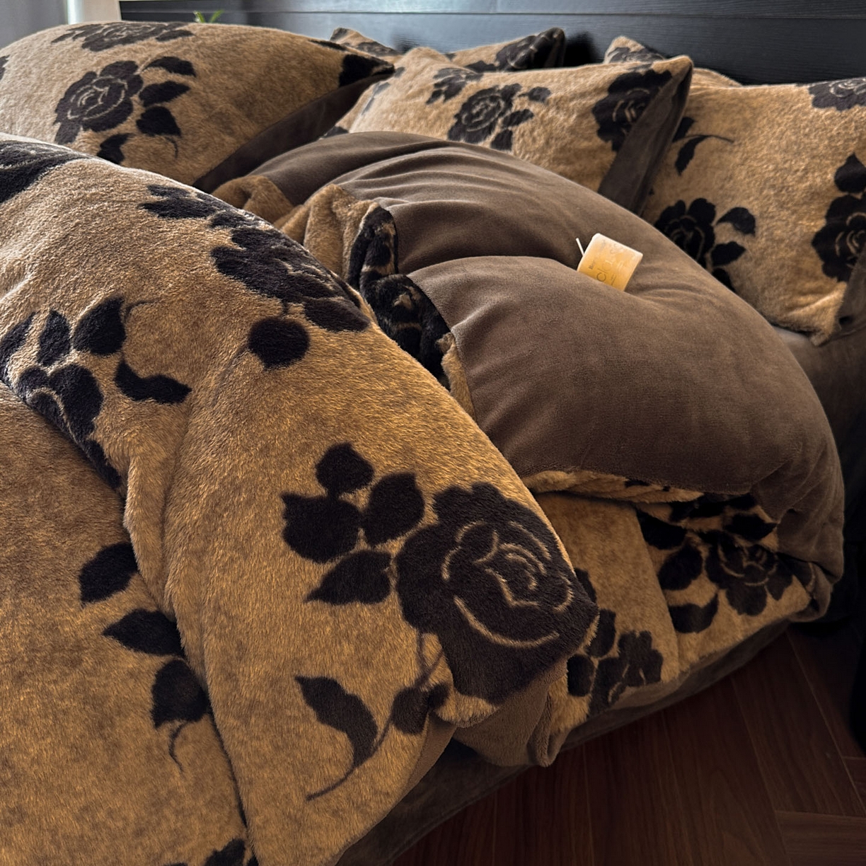 金阳光家纺 2025新款A类高克重兔毛绒保暖印花牛奶绒四件套 美拉德系列 美拉德-简爱