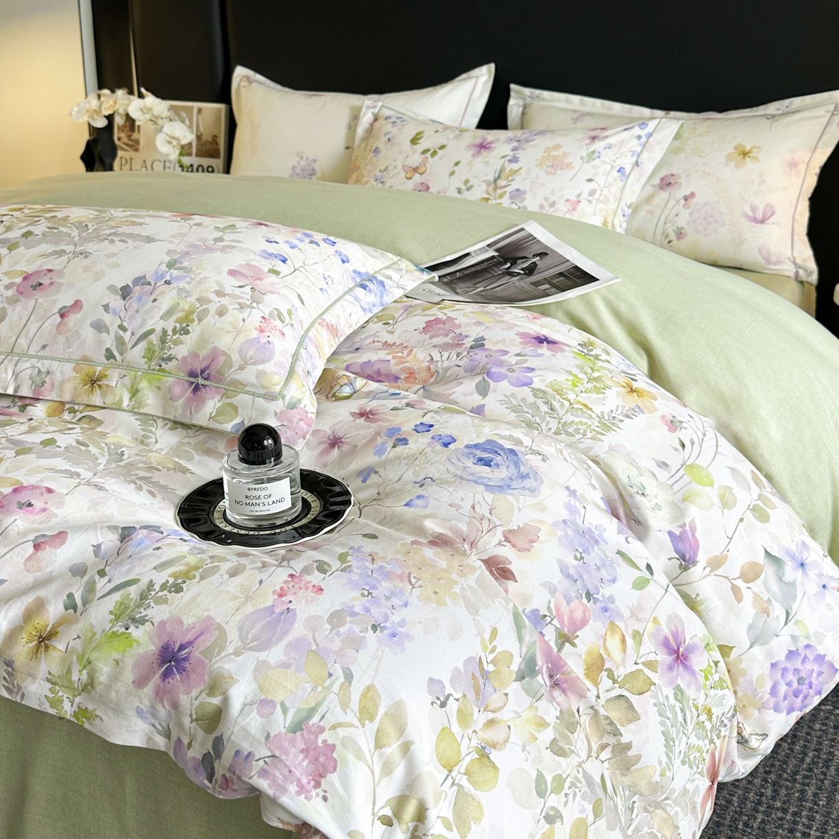 91家纺网 家纺一手货源 找家纺 （总）海洋家纺 2025新款100%全棉磨毛数码印花四件套加厚全棉四件套-提供买家秀