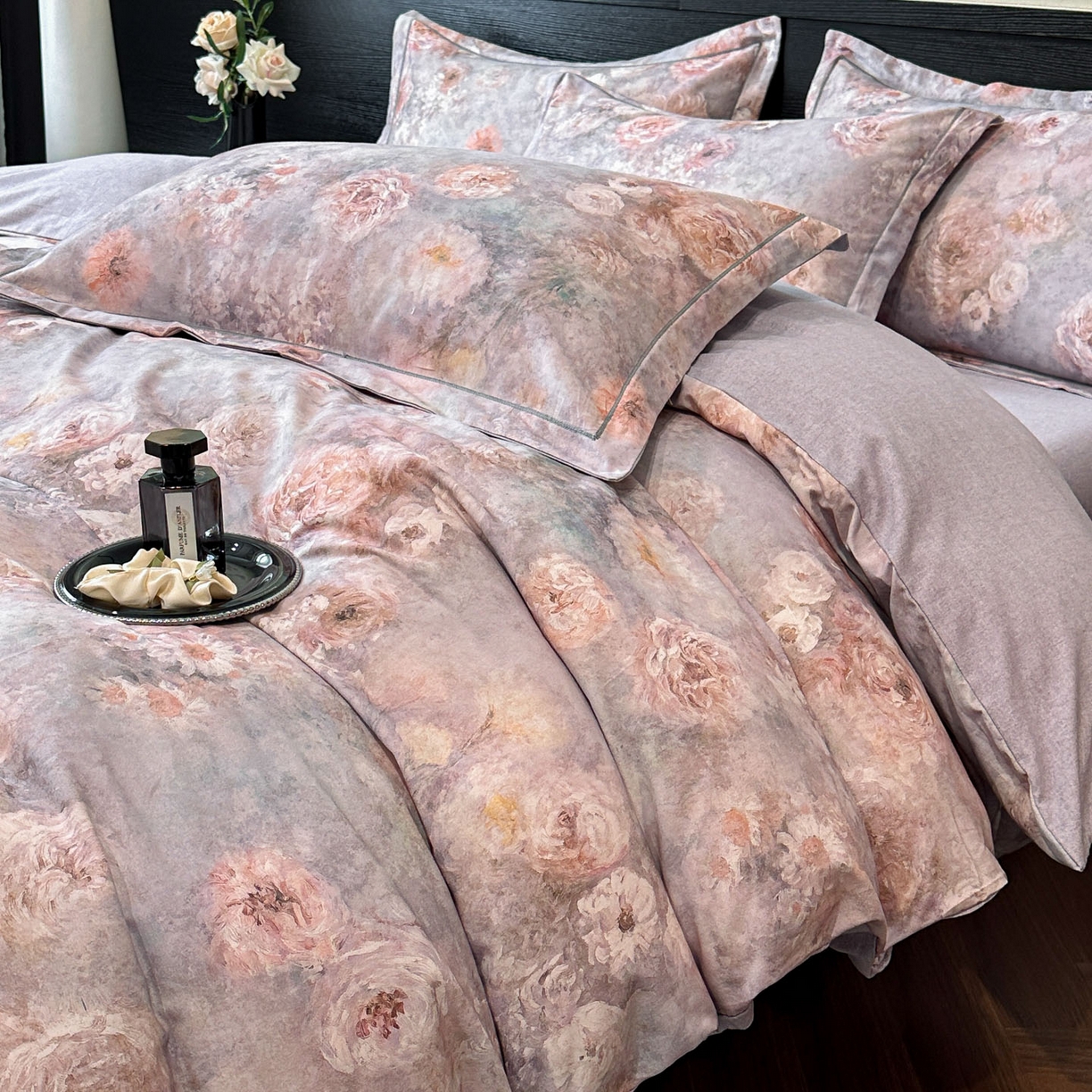 91家纺网 家纺一手货源 找家纺 （总）海洋家纺 2025新款100%全棉磨毛数码印花四件套加厚全棉四件套-提供买家秀