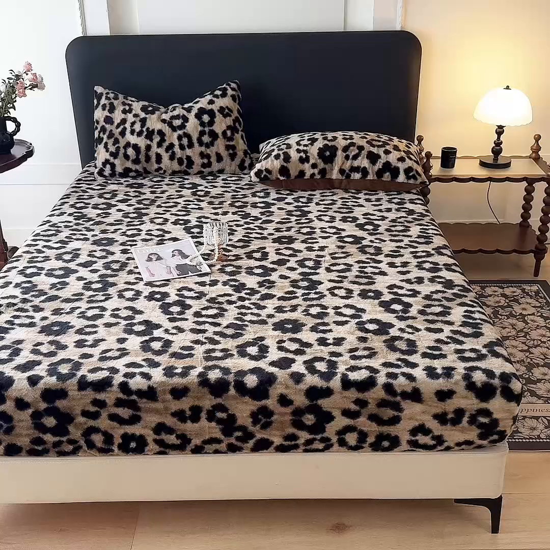 91家纺网 家纺一手货源 找家纺 （总）绒世界 2025秋冬加厚兔绒床笠