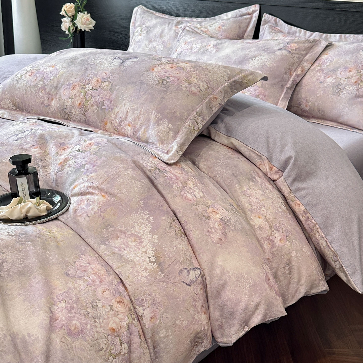 91家纺网 家纺一手货源 找家纺 （总）海洋家纺 2025新款100%全棉磨毛数码印花四件套加厚全棉四件套-提供买家秀