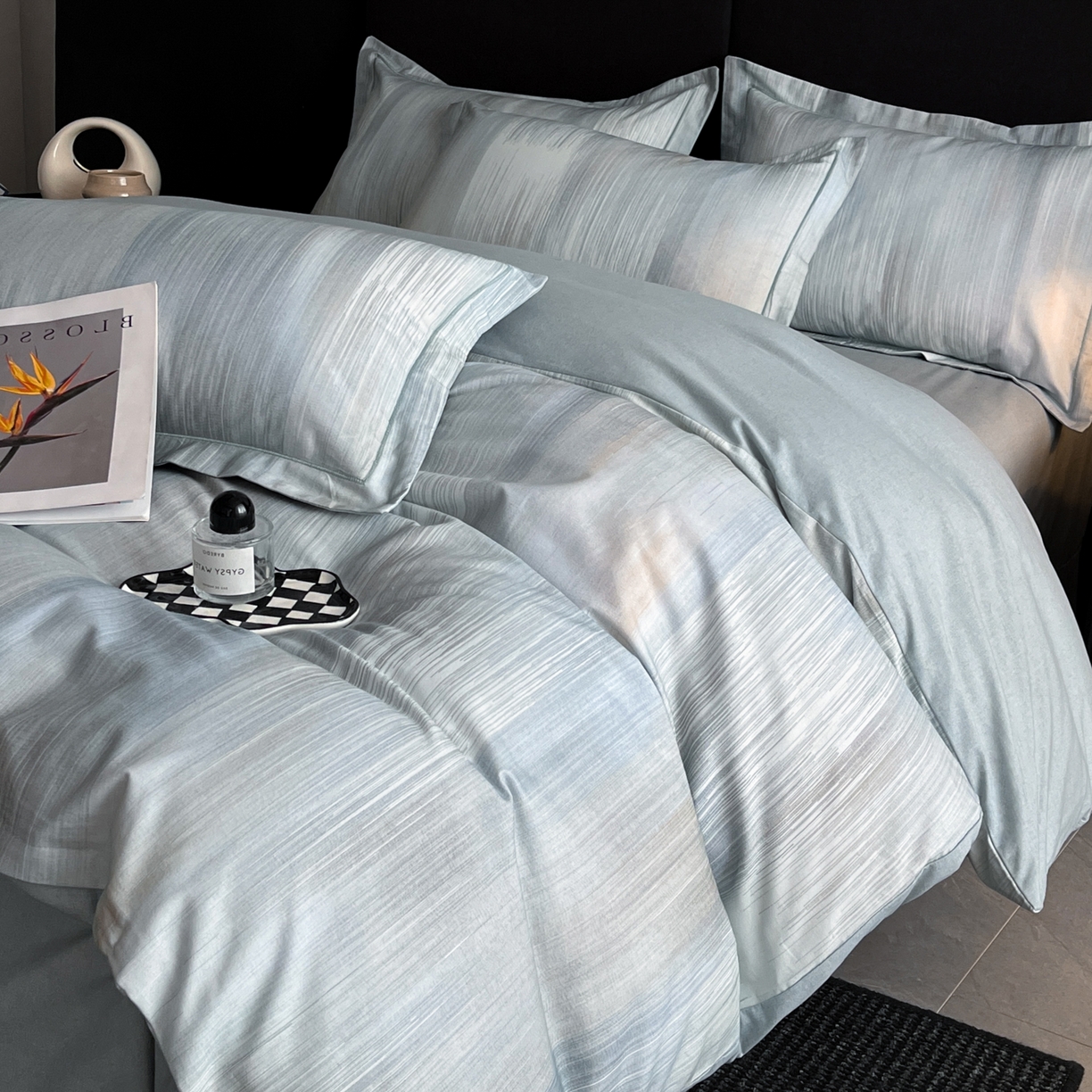 91家纺网 家纺一手货源 找家纺 （总）海洋家纺 2025新款100%全棉磨毛数码印花四件套加厚全棉四件套-提供买家秀