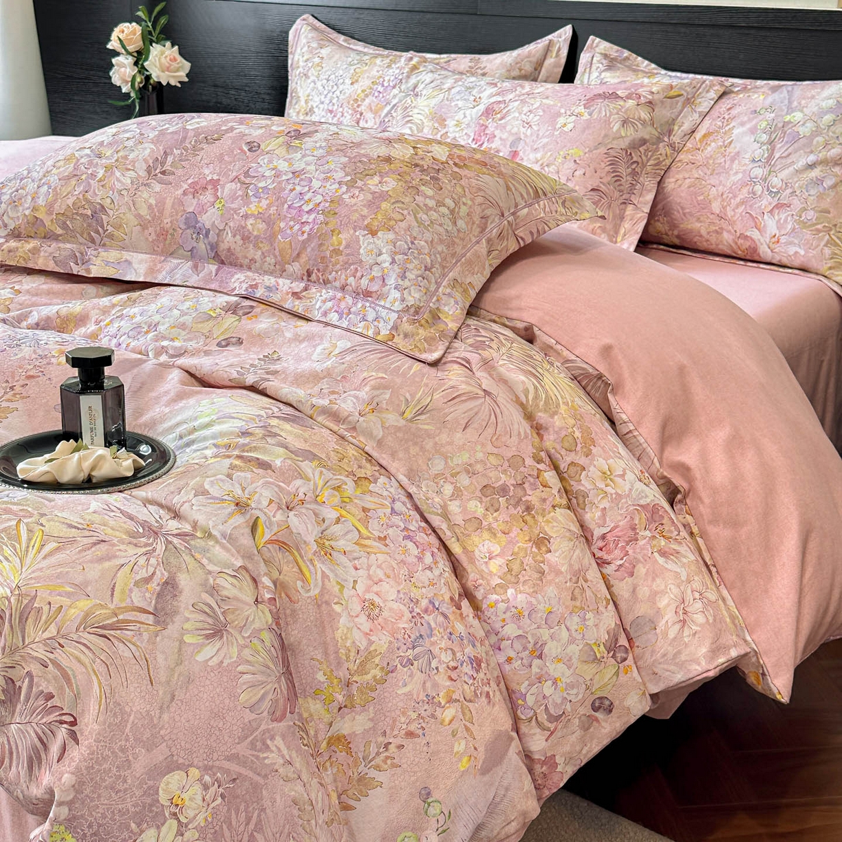 91家纺网 家纺一手货源 找家纺 （总）海洋家纺 2025新款100%全棉磨毛数码印花四件套加厚全棉四件套-提供买家秀