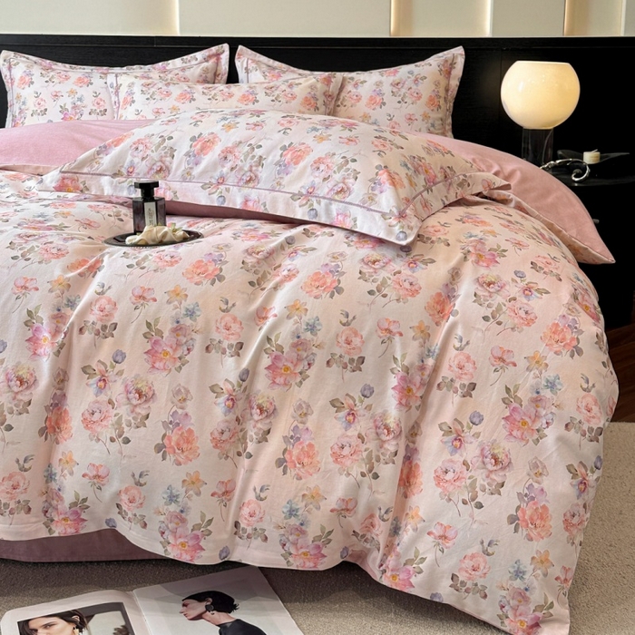 91家纺网 家纺一手货源 找家纺 （总）海洋家纺 2025新款100%全棉磨毛数码印花四件套加厚全棉四件套-提供买家秀