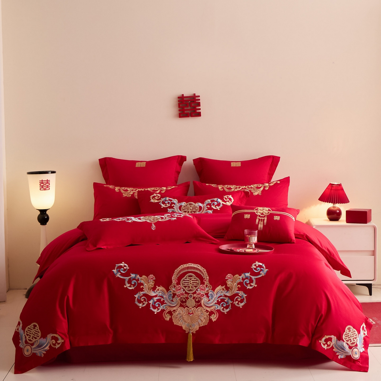 91家纺网 家纺一手货源 找家纺 （总）东方合美（原：皇家传奇） 2025新款婚庆小红书化纤系列二