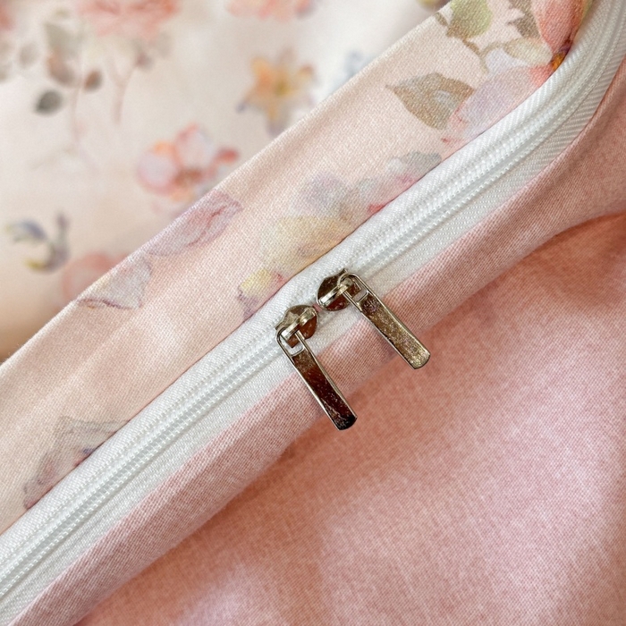 91家纺网 家纺一手货源 找家纺 海洋家纺 2025新款100%全棉磨毛数码印花四件套加厚全棉四件套-提供买家秀 花屿间 粉