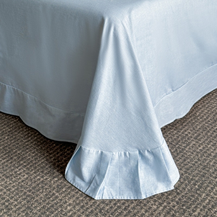 91家纺网 家纺一手货源 找家纺 海洋家纺 2025新款100%全棉磨毛数码印花四件套加厚全棉四件套-提供买家秀 花语情怀 米白