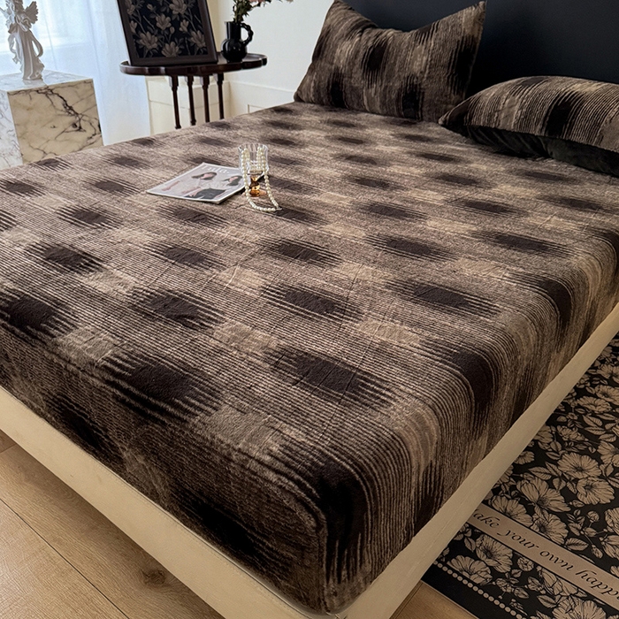 91家纺网 家纺一手货源 找家纺 绒世界 2025秋冬加厚兔绒床笠 兔绒床笠-轮回