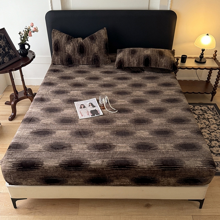 91家纺网 家纺一手货源 找家纺 绒世界 2025秋冬加厚兔绒床笠 兔绒床笠-轮回