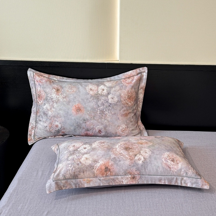 91家纺网 家纺一手货源 找家纺 海洋家纺 2025新款100%全棉磨毛数码印花四件套加厚全棉四件套-提供买家秀 秘境情书 蓝