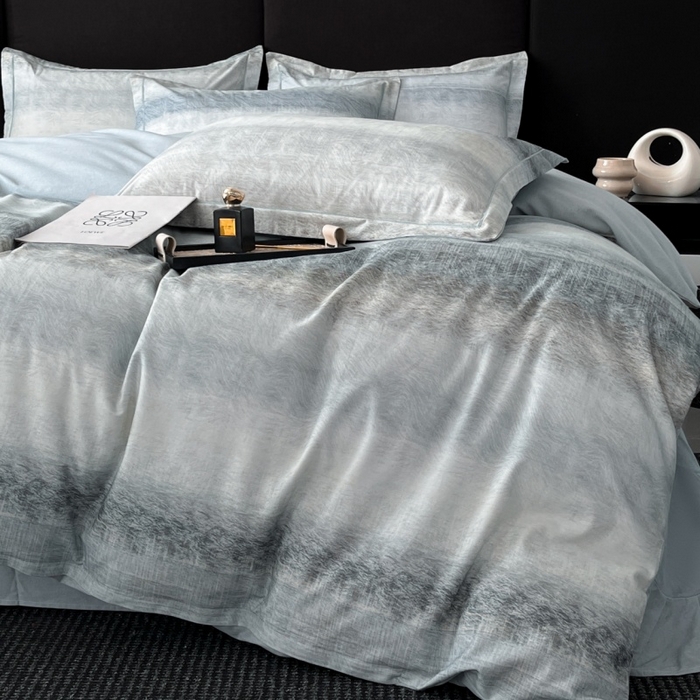 91家纺网 家纺一手货源 找家纺 海洋家纺 2025新款100%全棉磨毛数码印花四件套加厚全棉四件套-提供买家秀 苏菲庄园 绿