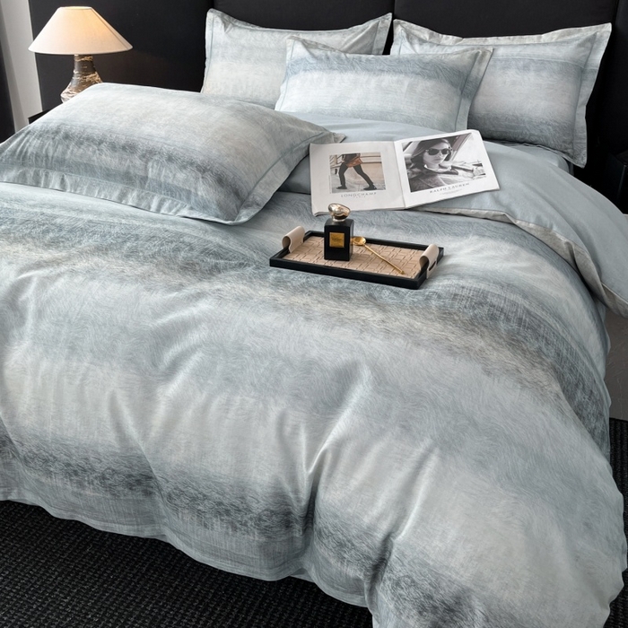 91家纺网 家纺一手货源 找家纺 海洋家纺 2025新款100%全棉磨毛数码印花四件套加厚全棉四件套-提供买家秀 苏菲庄园 绿