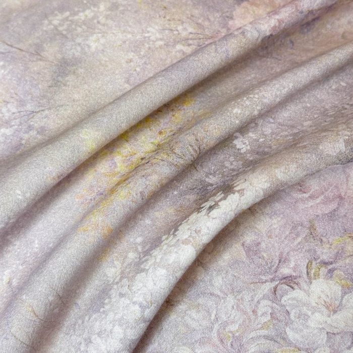 91家纺网 家纺一手货源 找家纺 海洋家纺 2025新款100%全棉磨毛数码印花四件套加厚全棉四件套-提供买家秀 雾野花蝶 紫