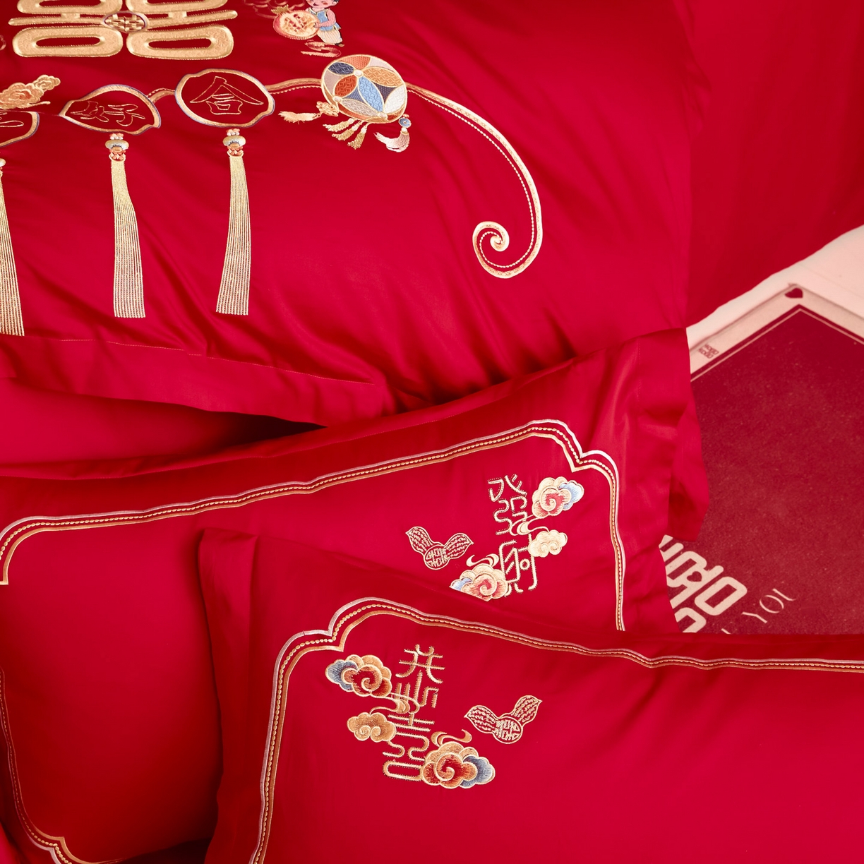 91家纺网 家纺一手货源 找家纺 东方合美（原：皇家传奇） 2025新款婚庆小红书化纤系列二 吉祥