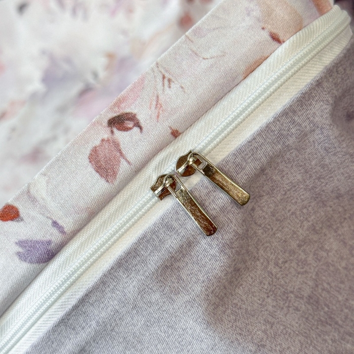 91家纺网 家纺一手货源 找家纺 海洋家纺 2025新款100%全棉磨毛数码印花四件套加厚全棉四件套-提供买家秀 花期如梦 紫