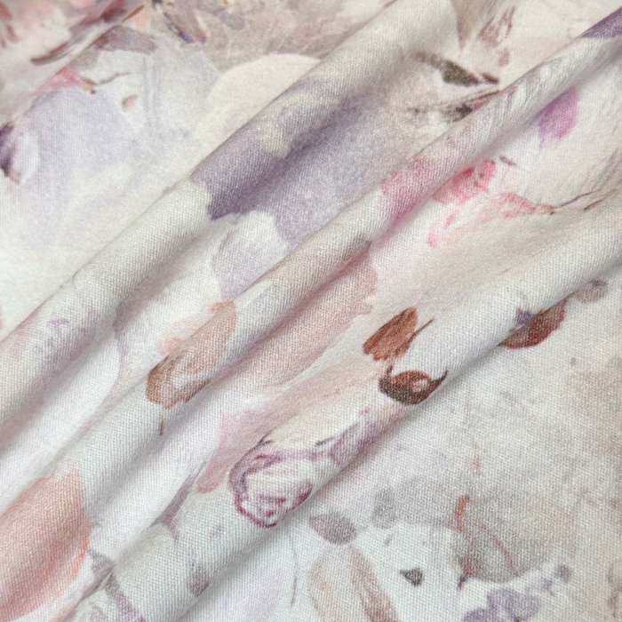 91家纺网 家纺一手货源 找家纺 海洋家纺 2025新款100%全棉磨毛数码印花四件套加厚全棉四件套-提供买家秀 花期如梦 紫