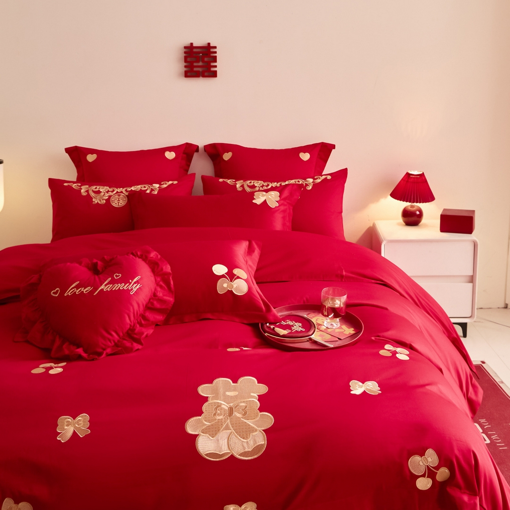 91家纺网 家纺一手货源 找家纺 东方合美（原：皇家传奇） 2025新款婚庆小红书化纤系列二 可爱