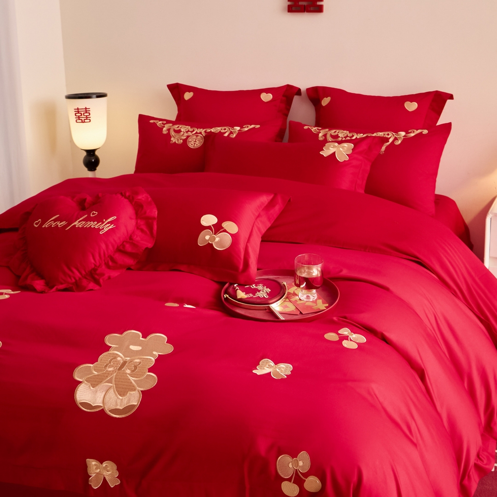 91家纺网 家纺一手货源 找家纺 东方合美（原：皇家传奇） 2025新款婚庆小红书化纤系列二 可爱