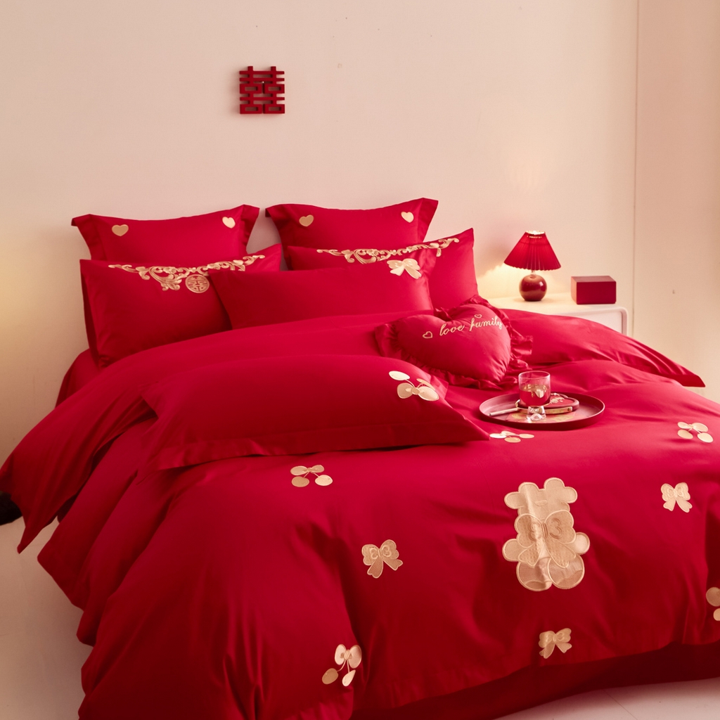 91家纺网 家纺一手货源 找家纺 东方合美（原：皇家传奇） 2025新款婚庆小红书化纤系列二 可爱