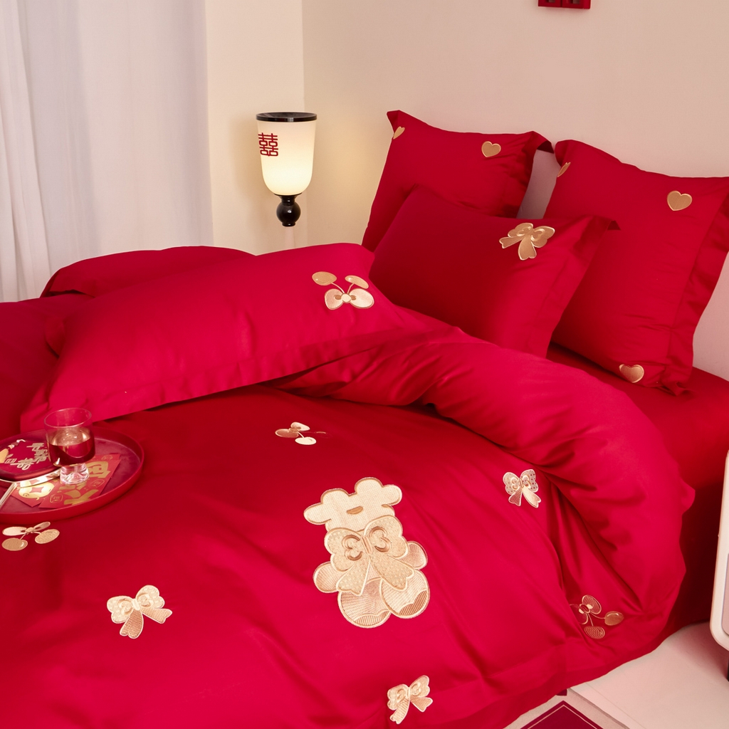 91家纺网 家纺一手货源 找家纺 东方合美（原：皇家传奇） 2025新款婚庆小红书化纤系列二 可爱