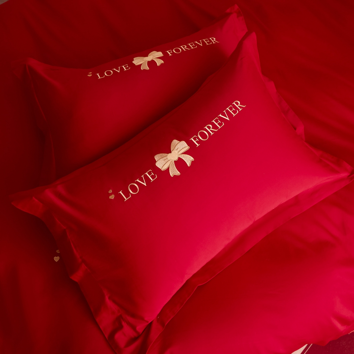 91家纺网 家纺一手货源 找家纺 东方合美（原：皇家传奇） 2025新款婚庆小红书化纤系列二 蝴蝶结